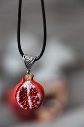 Pomegranate pendant Gift for her