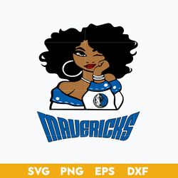 Dallas Mavericks Girl SVG, Dallas Mavericks SVG, NBA SVG, Sport SVG PNG DXF EPS File
