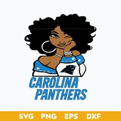 Carolina Panthers Girl SVG, Carolina Panthers SVG, NFL SVG PNG DFX EPS File
