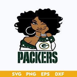 Green bay Packers Girl SVG, Green bay Packers SVG, NFL SVG PNG DFX EPS File