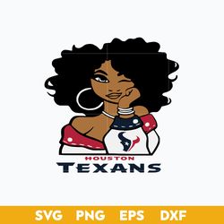 Houston Texans Girl SVG,Houston Texans SVG, NFL SVG PNG DFX EPS File