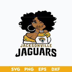 Jacksonville Faguars Girl SVG, Jacksonville Faguars SVG, NFL SVG PNG DFX EPS File