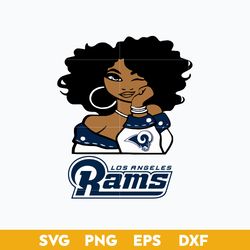 Los Angeles Rams Girl SVG, Los Angeles Rams SVG, NFL SVG PNG DFX EPS File