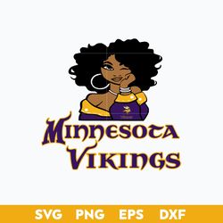 Minnessota Vikings Girl SVG, Minnessota Vikings SVG, NFL SVG PNG DFX EPS File