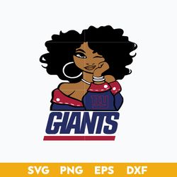New York Giants Girl SVG, New York Giants SVG, NFL SVG PNG DFX EPS File