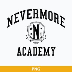 Nevermore Academy White And Blck PNG, Wednesday Family PNG, Wednesday PNG