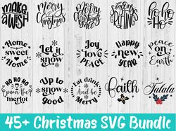 Hand lettered svg christmas bundle, Christmas ornament svg bundle, Funny Christmas SVG, svg for cricut png