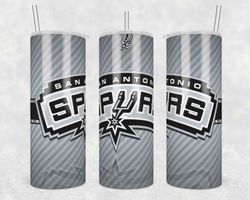 San Antonio Spurs Basketball Tumbler Wrap, 20oz Tumbler Design Straight, NBA Basketball Tumbler Wrap, San Antonio Spurs