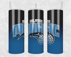 Orlando Magic Basketball Tumbler Wrap, 20oz Tumbler Design Straight, NBA Basketball Tumbler Wrap, Orlando Magic Tumbler