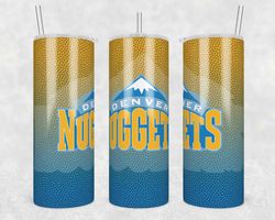 Denver Nuggets Basketball Tumbler Wrap, 20oz Tumbler Design Straight, NBA Basketball Tumbler Wrap, Denver Nuggets PNG