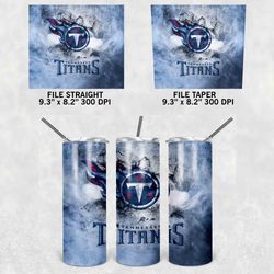 Tennessee Titans Tumbler Wrap, 20oz Skinny Tumbler Straight Taper, NFL Tumbler Wrap Png, Tennessee Titans Wrap Png