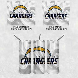 Los Angeles Chargers Tumbler Wrap, 20oz Skinny Tumbler Straight Taper, NFL Tumbler Wrap Png, Los Angeles Chargers Wrap