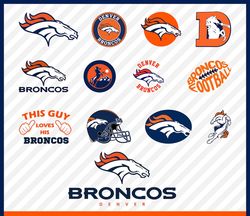 Denver Broncos Svg Cut Files, Denver Broncos Logo, Broncos Png Logo, Broncos Clipart, Svg File for Cricut, Nfl Logo Svg