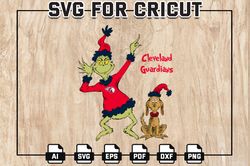 Grinch Cleveland Guardians Baseball Team Svg, Grinch Cleveland Guardians MLB Logo Svg, MLB Teams, Digital Download