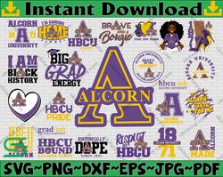 Bundle 24 Files Alcorn State University Football Team Svg, Alcorn State University SVG, HBCU Team svg, Mega Bundle