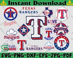 Bundle 16 Files Texas Rangers Baseball Team Svg, Texas Rangers svg, MLB Team  svg, MLB Svg, Png, Dxf, Eps, Jpg