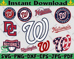 Bundle 12 Files Washington Nationals Baseball Team Svg, Washington Nationals svg, MLB Team  svg, MLB Svg, Png, Dxf, Eps