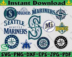 Bundle 13 Files Seattle Mariners Baseball Team Svg, Seattle Mariners svg, MLB Team  svg, MLB Svg, Png, Dxf, Eps, Jpg