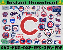Bundle 43 Files Chicago Cubs Baseball Team Svg, Chicago Cubs Svg, MLB Svg, MLB Team  svg, MLB Svg, Png, Dxf, Eps, Jpg