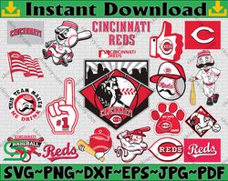 Bundle 20 Files Cincinnati Reds Baseball Team Svg, Cincinnati Reds Svg,MLB Team  svg, MLB Svg, Png, Dxf, Eps, Jpg