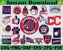 Bundle 23 Files Cleveland Indians Baseball Team svg, Cleveland Indians Svg, MLB Team  svg, MLB Svg, Png, Dxf, Eps, Jpg