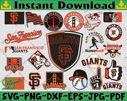 Bundle 22 Files San Francisco Giants Baseball Team Svg, San Francisco Giants Svg, MLB Team  svg, MLB Svg, Png, Dxf, Eps