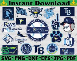 Bundle 21 Files Tampa Bay Rays Baseball Team Svg, Tampa Bay Rays Svg, MLB Team  svg, MLB Svg, Png, Dxf, Eps, Jpg