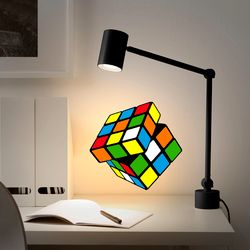 Rubik Cube Sticker Mechanical Puzzle Wall Sticker Vinyl Decal Mural Art Decor Full Color Sticker