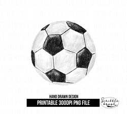 Watercolor Soccer Ball Sublimation Design, PNG Clipart
