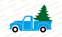 Christmas truck svg Blue truck svg Christmas truck clipart Christmas truck png Christmas truck cricut