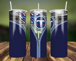 Tennessee Titans Zipperr PNG, 20oz Tennessee Titans Zipper PNG, Tumbler Wrap Straight Png, NFL Football Wrap Tumbler