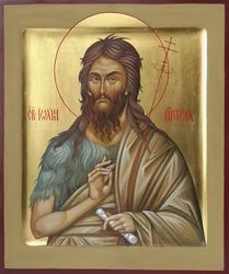 Icon of Saint John the Baptist, orthodox icon, Byzantine icon, hand painted icon, religious painting, icon for gift