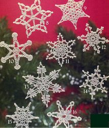 Digital | Christmas pattern | Vintage crochet pattern | Crochet snowflakes | Christmas | New Year | PDF template