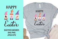 Easter gnomes SVG. Happy Easter