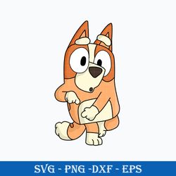 Bingo Bluey SVG, Bluey SVG, Bluey Cartoon SVG PNG DXF EPS File.