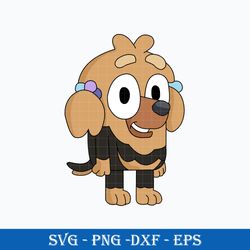 Missy Bluey Dog SVG, Bluey SVG, Cartoon SVG PNG DXF EPS Digital File.