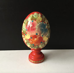 Russian Easter Egg, Field Flowers, decoupage 12 cm | Russian Imperial style