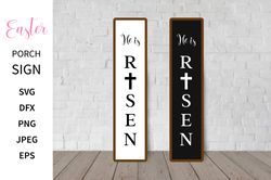 Easter Porch Sign SVG. Easter Vertical Sign. Welcome Sign. Easter Front Sign. He is risen