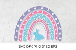 Easter Rainbow SVG. Easter decorations for kids