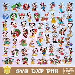 Mickey and Friend Christmas SVG, Disney Christmas SVG, Disney SVG, Christmas SVG, Clipart, Cut Files, Digital Download