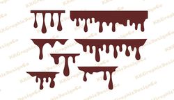 Dripping borders svg Dripping svg Drip svg Slime svg Dripping border clipart Dripping border cut file