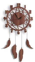 Fairy wooden wall clock