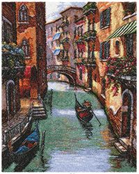 Painting the Streets of Venice | machine embroidery design | Venice | painting for interior, download digital design