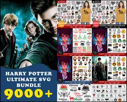 Ultimate Harry Potter Files Bundle Layered Item, Cricut Clipart Cut File, Vector Cut File, Svg, Png, Dxf, Clip Art