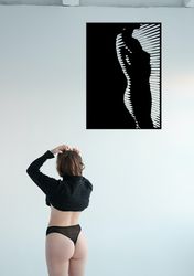Silhouette girl dxf file