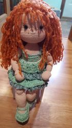 Amigurumi waldorf inspired doll-Kim