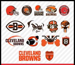 Cleveland Browns Svg Cut Files, Cleveland Browns Svg Logo, Cleveland Browns Png Logo, Clipart Bundle, Nfl Logo