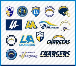 Los Angeles Chargers Svg Cut Files, Chargers Logo Svg, Chargers Png Logo, Clipart Bundle, Nfl Logo