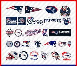 New England Patriots Svg Cut Files, Patriots Logo Svg, Patriots Png Logo, Clipart Bundle, Nfl Logo