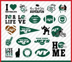 New York Jets Svg Cut Files, Jets Logo Svg, Jets Png Logo, Clipart Bundle, Nfl Logo